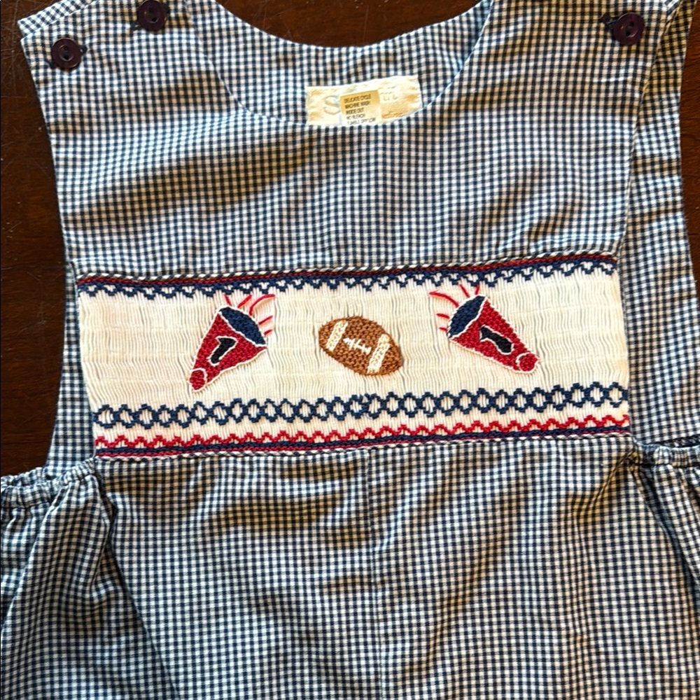 Kids Checkered Overalls - Picture 2 of 2